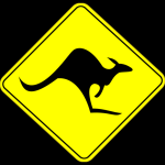 Reflective Aluminum Sign - Diamond Grade Reflective Aluminum Kangaroos Warning Sign
